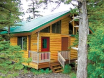 Take in Alaska's wild scenery from your remote wilderness cabin on Fox Island Take in Alaska's wild scenery from your remote wilderness cabin on Fox Island