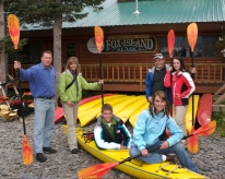 Kenai Fjords Wilderness Lodge is located on Fox Island in Resurrection Bay and can be accessed by boat from Seward.